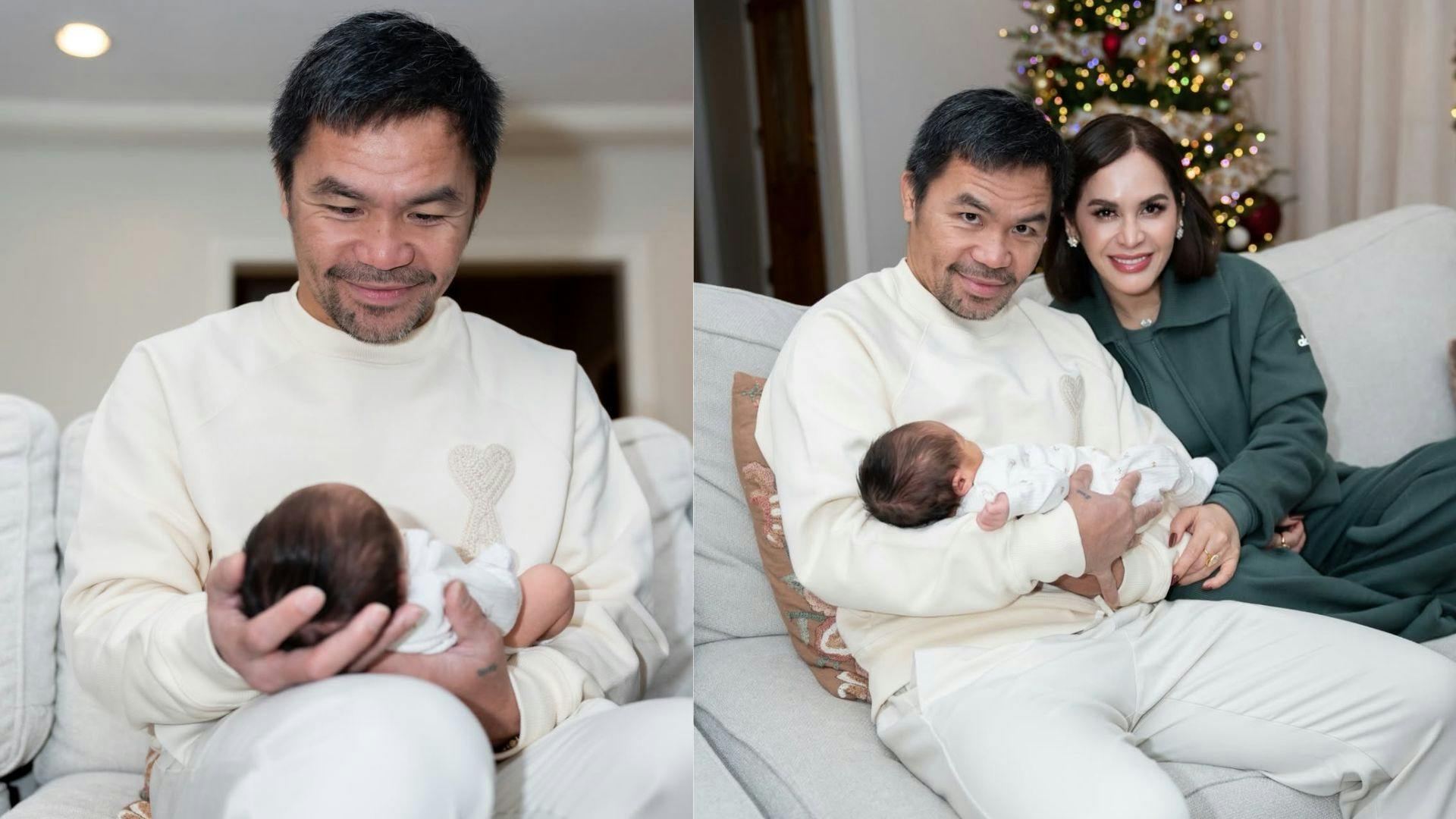 Lolo Manny has arrived: Pacquiao welcomes granddaughter Clara